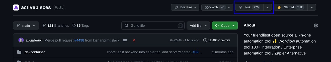 Fork Repository